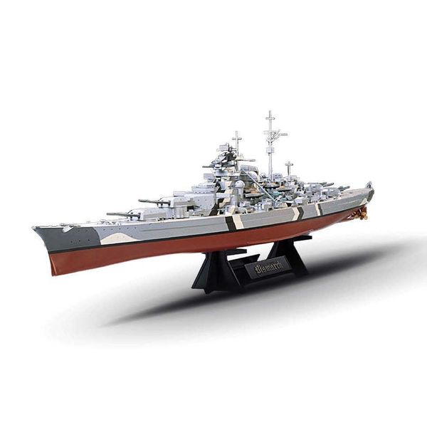 Tamiya Model Set 78013 1/350 WWII German Bismarck Battleship War Ship Military Hobby Toy Modelo de plástico Kit de montaje de construcción GiftHKD230707