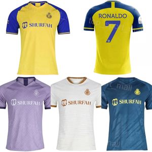 2023 Al Nassr Soccer 7 Cristiano Ronaldo Jersey 94 Anderson Talisca 18 Luiz Gustavo 29 GHAREEB 23 AHMED 2 AL-GHANNAM 16 MARAN 14 AL-NAJI 4 AL-FATIL Voetbalshirtsets