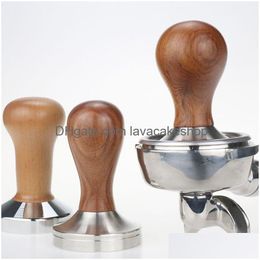 Tampers 49 mm/51 mm/5 m/54 mm/58 mm/58.35 mm koffiebarista Espresso platte sabotaardbasis Pers Mat Dosering Ring Basket Portafilter houder druppel dhohk