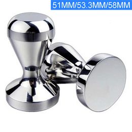 Tampers 51 Espresso Tamper Handle Coffee Bean Hammer Aluminio Plano 53.3mm Tamper Press base Coffee Tampers 58MM Accesorios 230712