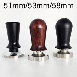 Tampers Tamper 51mm 58mm Espresso Tampers 53mm Café Tamper 3Angled Distributeur pour Portafilter Pression calibrée 30lb 231212