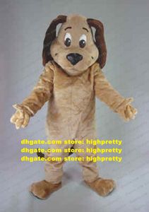 Costume de mascotte de chien bronzé Basset chiens beagle hound cocker spaniel carton adulte personnage bienvenue dîner enfants programme zz7618