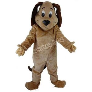 TAN HOND Mascotte Kostuum Prestaties simulatie Cartoon Anime thema karakter Volwassenen Maat Kerst Outdoor Reclame Outfit Pak