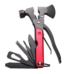 Tang 16 in 1 bijl met mes bijl hamer zaag schroevendraaier tang flesopener multifunctioneel gereedschap campingaccessoires opvouwbaar