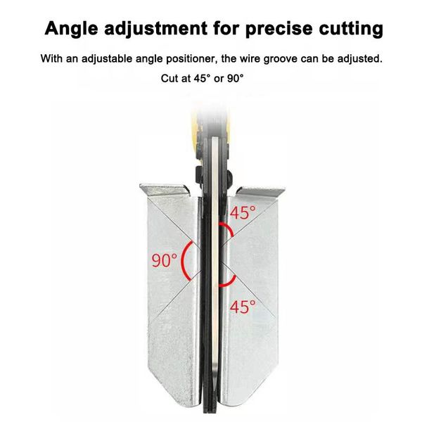 Tang – ciseaux de goulotte à 45 et 90 degrés, coupe-conduit à fil d'onglet multi-angle, PVC PE tpr, coupe-tuyau en plastique, VSJ110XC