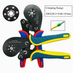 Pince à sertir électrique Tang, pince à main AWG285 = 0,0816 mm2, jeu de pinces de précision, outils de sertissage de bornes tubulaires, mâchoires de haute précision