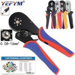 Kit d'outils d'empilement Tang Ferrule Sopoby Ferrule Crimper Plier 0,0816mm2 / 1200pcs Ferrules de fil Ferrules Crimp Ends Terminal