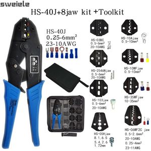 Tang HS40J Pince à sertir Outils de serrage Cap/Kit de bornes de câble coaxial 230 mm Carbon Ste Outil de maintenance électrique multifonctionnel