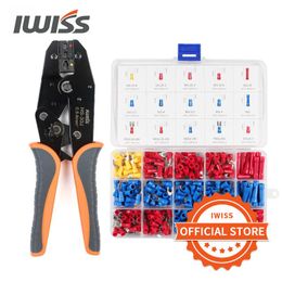 Tang IWISS HS30J ensemble d'outils de sertissage connecteur de fil pince à sertir 280 pièces cosses de câble assortiment Kit bornes à sertir ensemble