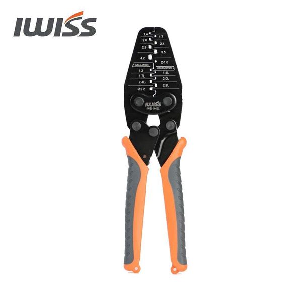 Tang Iwiss IWS1442L Micro Connector Netter Plier pour sertier 30AWG à 14AWG OpenBarrel et connecteurs de Molex Te Amp JST