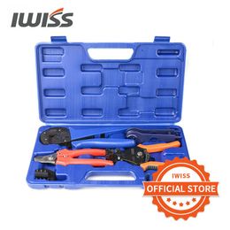 Tang IWISS Solar Crimping Tool Kit with Wire Cable Cutter Stripper MC3 Crimper Connectors Assembly Tool Solar PV Panel set