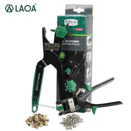 Tang LAOA 6 trous taille ménage ceinture trou perforateur cuir poinçons outil pince de poinçonnage machine à coudre artisanat sangle chaussure tissu papier