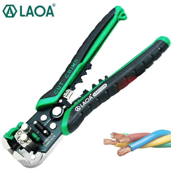 Herramientas de pelado de cables automático Tang LAOA, alicates de corte de cables, herramientas de pelado de cables eléctricos para engarzado de electricista, hecho en Taiwán