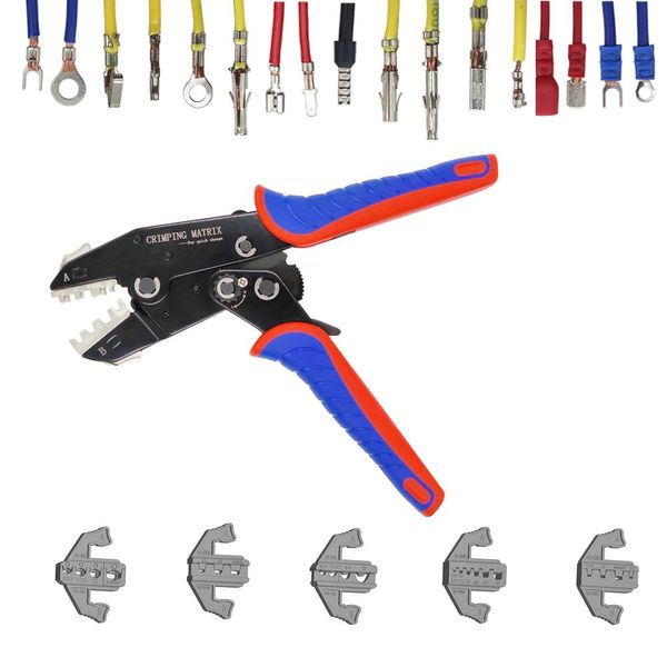 Tang Pince multi-outils à sertir les fils électriques, ensemble d'outils à main électriques, virole d'extrémité professionnelle, outil mécanique de Terminal d'anneau