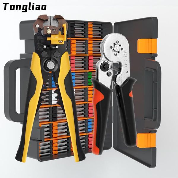 Tang – pince à sertir pour bornes tubulaires, outil de sertissage, HSC8 64A 0,2510 mm²/66A 0,256,0 mm², Kit de pinces pour Mini virole de fil électrique