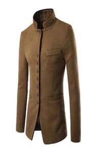 Tangku 2018 Autumn Winter Men Casual Suit Men Stand Kraag in zuivere Pocket Button Decorate Men039S Leisure Suite Coat6728983