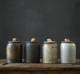 TANGPIN-caddies à thé japonais en céramique, boîtes à thé en porcelaine, stockage de thé ou de nourriture 2614468