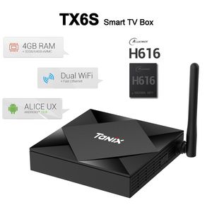 Tanix TX6S Android 10 Smart TV BOX Allwinner H616 4GB 32GB 64GB TX6 Soporte de decodificador 4K Duble WiFi Youtube 2G 8G