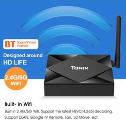 Tanix TX6S Android 100 TV Box Allwinner H616 Quad Core 4GB 32GB 64GB A53 CPU Dual WiFi Bluetooth Smartboxes1028211