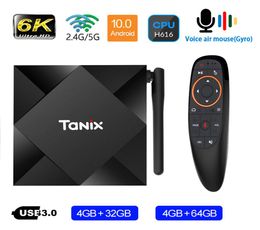 Tanix TX6S Android TV Box met Antenne Allwinner H616 Quad Core Smart 6K Mediaspeler 4G RAM 64G ROM 24GHz 5G WiFi Home Movie 4G2344556