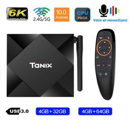 Tanix TX6S Android TV Box avec antenne Allwinner H616 Quad Core Smart 6K Media Player 4G RAM 64G ROM 24GHz 5G WiFi Home Movie 4G1522407