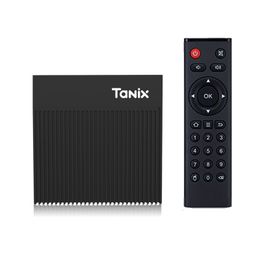 Tanix X4 Amlogic S905X4 TV Box Android 11 OS 2.4G/5GHz Dual WiFi Bt 100m LAN 4K Smart 4GB RAM 32 GB