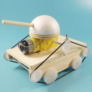 Tank auto wetenschap technologie kinderen DIY handmatige zak uitvinding experimentele speelgoedmodel voor primaire en middelbare scholieren