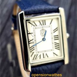 Tank de Carters regarde Pierre Lucerne 1888 Swiss Inspired Vintage Style Mens Dress Watch Blue Band FNB62K