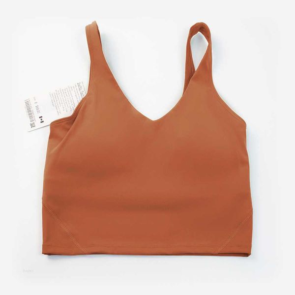 Tank DesignerLu femmes haut de sport dos en forme de U rassemble dans la salle de sport soutien-gorge de yoga push-up à séchage rapide soutien-gorge de sport respirant plusieurs couleurs 3AX9