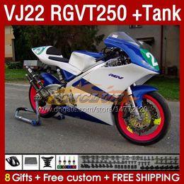 Carénages de réservoir pour SUZUKI RGV250 VJ 22 RGVT250 RGV-250 SAPC VJ22 90 91 92 93 94 95 96 160No.47 RGVT RGV 250 CC RGVT-250 1990 1991 1992 1993 1994 1995 1996 Juste stock de course