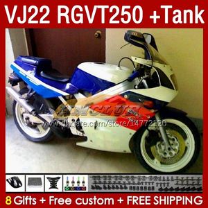 Tank Fairings For SUZUKI RGV250 VJ 22 RGVT250 RGV-250 SAPC glossy white VJ22 90 91 92 93 94 95 96 160No.49 RGVT RGV 250 CC RGVT-250 1990 1991 1992 1993 1994 1995 1996 Fairing