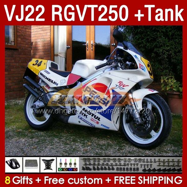 Precios de tanques para Suzuki RGVT250 VJ 22 RGV RGVT 250 CC RGVT-250 160NO.189 RGV250 SAPC VJ22 90 91 92 1993 1995 1996 RGV 2001