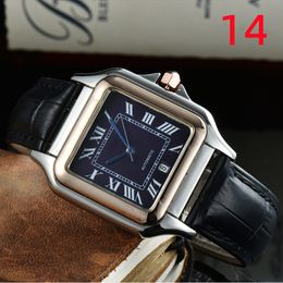 Tank Square Mens Watch Luxury Watch Gold Quartz Functie Designer Watch Montre de Luxe Watches for Men Caijiamin Dhgate Hoge kwaliteit WSSA -polshorloges