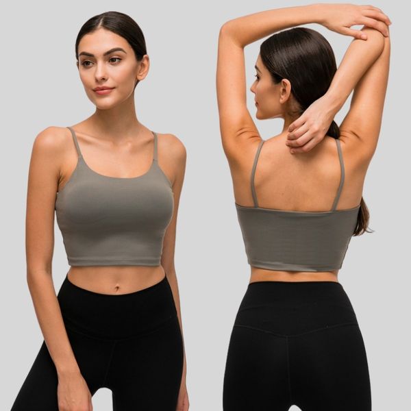 Débardeur lulu citron lululemen femmes U soutien-gorge Yoga tenue femmes été Sexy t-shirt solide Sexy culture hauts sans manches mode gilet vêtements de sport femme corsage soutiens-gorge de sport