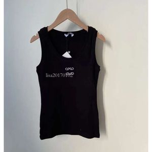 Tanktop dames designer gebreide t-shirt geborduurde yoga sporttank top