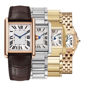 Tank Womens Designer CATIER Panthere Watches Diamond Watch for Woman Quartz Movement Fashion Gold High Quality Wristwatch X4OA #
