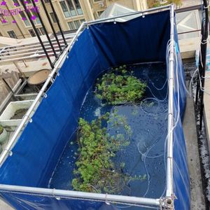 Réservoirs 2x1x0.9m, piscine d'aquaculture, tissu enduit de Pvc, bâche de bannière, serre, étang à poissons, écrevisses, Culture Koi, piscine d'eau pour enfants