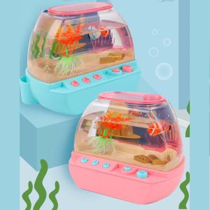 Tanks Artificial Fish Tank Mini avec Light avec Music Interactive Play House