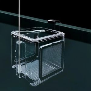 Tanks Aquarium Fokken Isolatiebox Met Afneembaar Gaas Transparant Acryl Pneumatische Spawning Incubatiebox (15 x 15 x 15 cm)