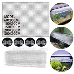 Réservoirs Aquarium invisible anti-saut filet anti-évasion filet aquarium bricolage filet de protection anti-tortue évasion filet couverture poisson protection net