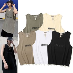 Tanktop Mens Top Top Designer Gest Tops Sans manches à manches courtes Men de manches été Slim Sports Drying Sports Classic Black Blanc TNAK Sous-vêtements TNAKS