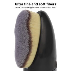 Brosse de brosse Ultrafine Fibres douces en appliquant même un pinceau de maquillage pour le corps multifonctionnel pour l'utilisation des voyages à domicile