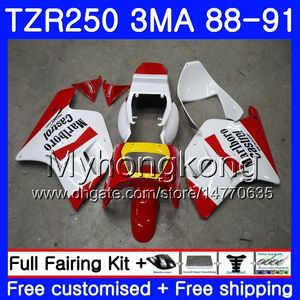 Lichaam voor YAMAHA TZR250RR RS RR YPVS TZR250 88 89 90 91 244HM.0 TZR-250 TZR250 3MA TZR 250 1988 1989 1990 1991 Verkeitskit fabriekskleur rood