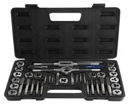 Appuyez et DIRE Set 40 pièces M3M12 Écrou de vis avec clés enfile de filetage Heavy Duty Fileting Tools Sac de rangement 9321709