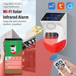 Tape 2IN1 WiFi Tuya Smart Remote Contrôle de charge extérieure Sécurité Sound Detecteur Détecteur Solaire Solaire Infrarouge Souro