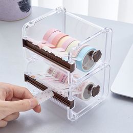 Tape Dispenser Japanse Briefpapier Masking Tape Cutter Washi Tape Organizer Cutter Kantoor Tape Dispenser Kantoorbenodigdheden 230703