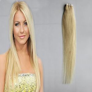 Tape in Hair Extensions Blonde Menselijk Haar # 613 Bleach Blonde Rechte 30G 40G 50G 60G 70G 20 Stks Huid inslag Haarverlenging Tape