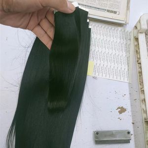 Tape In Extensions van Menselijk Haar 60 stks 1500g Onzichtbare Tape Menselijk Haarverlenging Rechte Braziliaanse PU Huid Inslag Haar