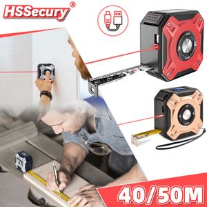 Ruban à mesurer 50M Laser Mesure Distance Mètre Inoxydable Numérique Rétractable Rouleau Cordon Télémètre Travail Du Bois Outil De Mesure 230227