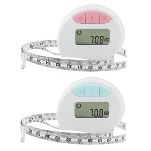 Tape Measures Merk Digitale taille Biceps Meet Lichaamomtrek meetlint met automatische vergrendeling en intrekbaar dropship 230516